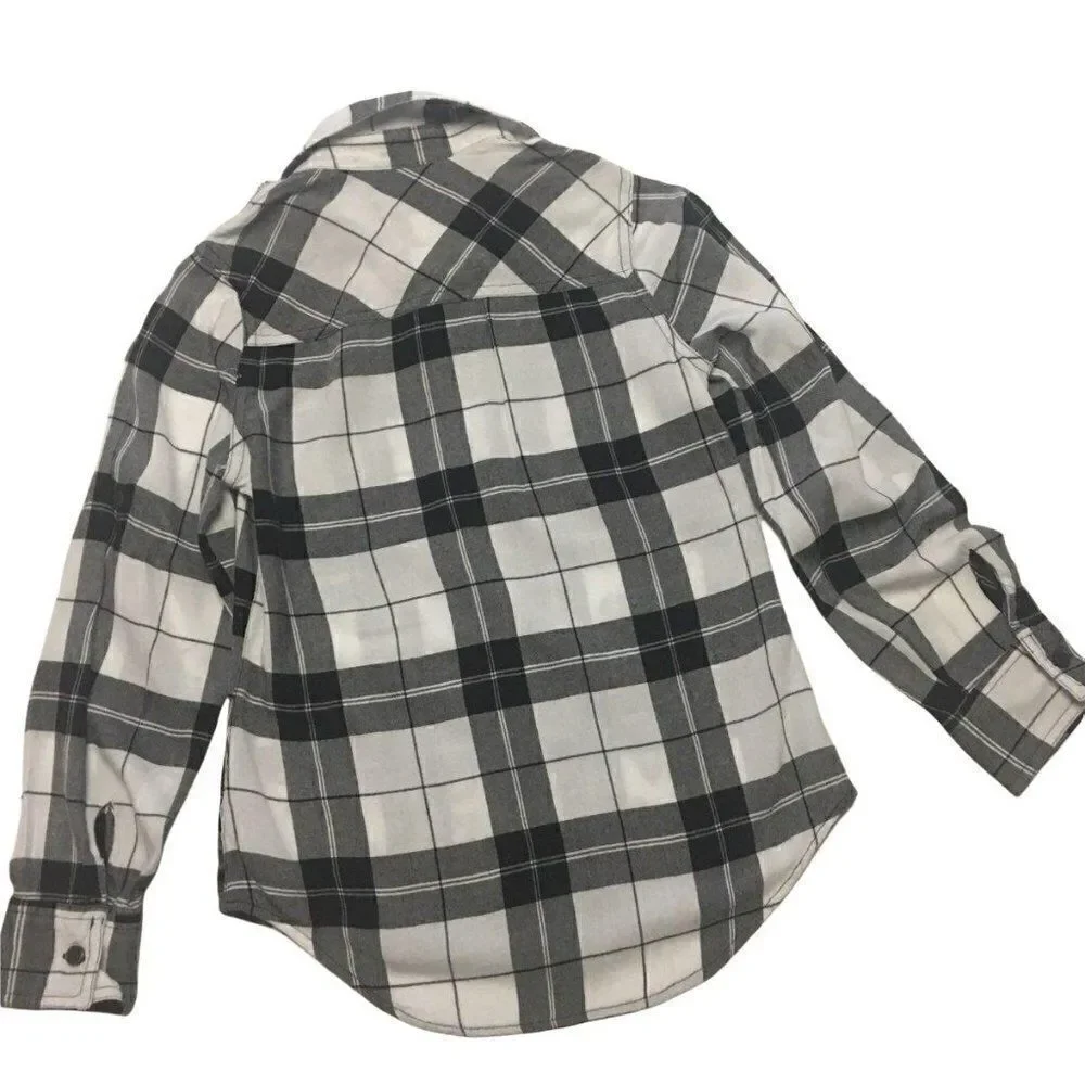 justice plaid shirt. size 10